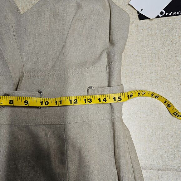 Vintage KS Coll Womens Linen Blend Dress Size 10 Old Money Classic Office - Picture 10 of 11